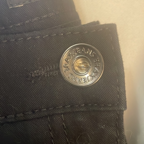 GB Sz 18  Soft Black 96% Cotton & 4% Elastane Straight Leg Pants w F & B Pockets - Picture 10 of 16